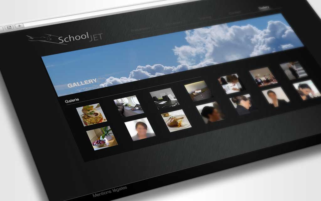 site school jet page galerie